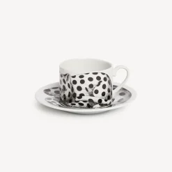 Tea And Coffee Sets<Fornasetti Tea Cup High Fidelity Pois White/Black