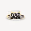 Tea And Coffee Sets<Fornasetti Tea Cup High Fidelity Quadrettato White/Black/Gold
