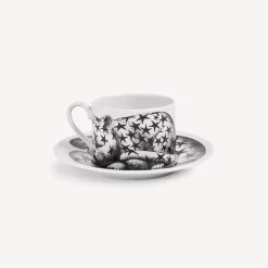 Tea And Coffee Sets<Fornasetti Tea Cup High Fidelity Stellato White/Black