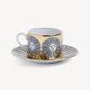 Tea And Coffee Sets<Fornasetti Tea Cup Sole White/Black/Gold