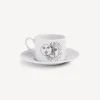 Tea And Coffee Sets<Fornasetti Tea Cup Solitario White/Black