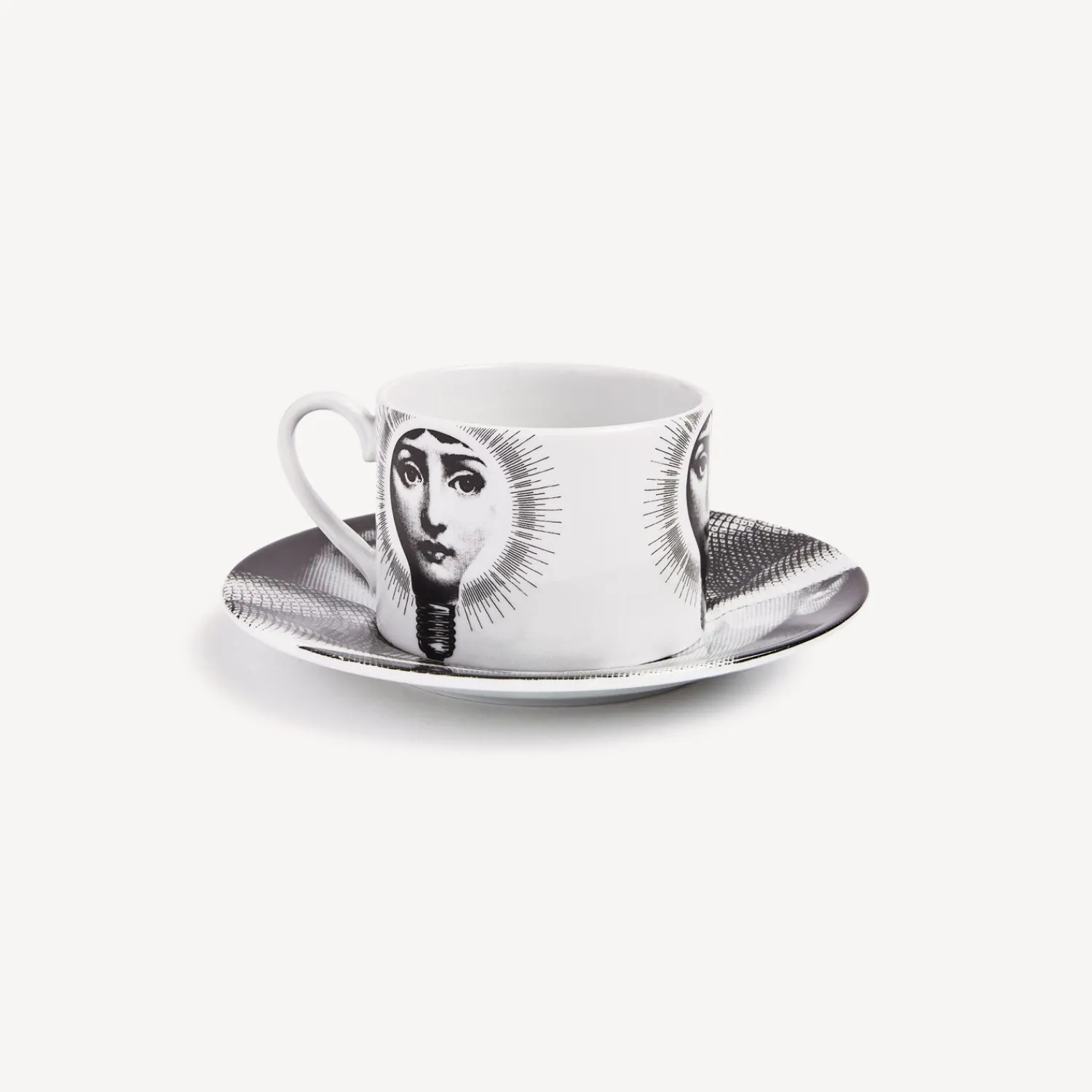Tea And Coffee Sets<Fornasetti Tea Cup Tema E Variazioni Lampadina White/Black