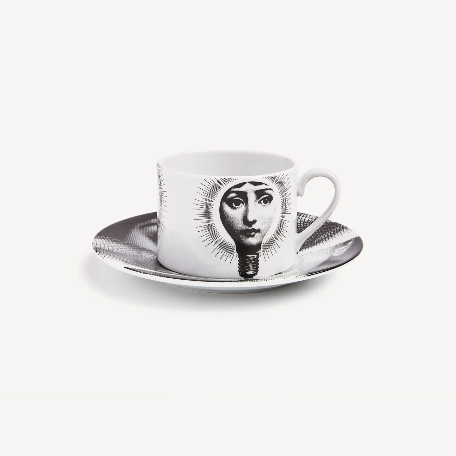 Tea And Coffee Sets<Fornasetti Tea Cup Tema E Variazioni Lampadina White/Black