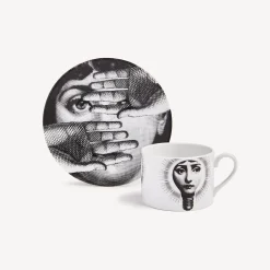 Tea And Coffee Sets<Fornasetti Tea Cup Tema E Variazioni Lampadina White/Black