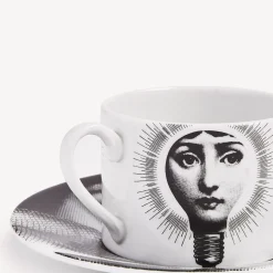 Tea And Coffee Sets<Fornasetti Tea Cup Tema E Variazioni Lampadina White/Black