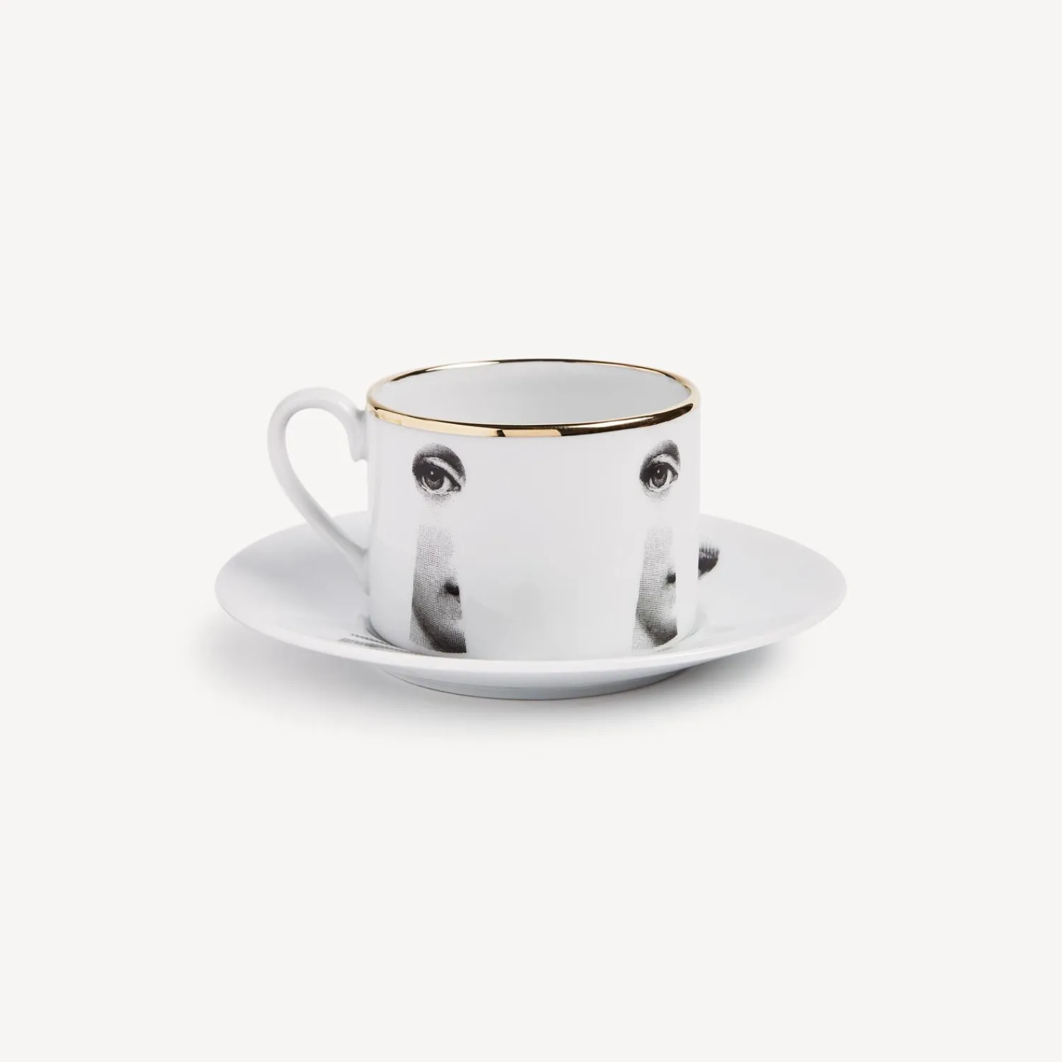 Tea And Coffee Sets<Fornasetti Tea Cup Tema E Variazioni Serratura White/Black/Gold