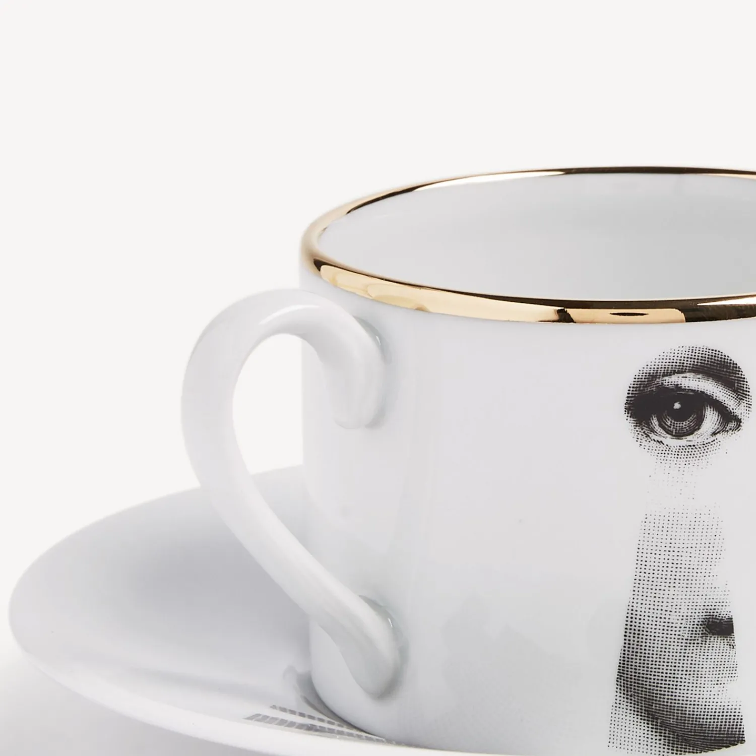 Tea And Coffee Sets<Fornasetti Tea Cup Tema E Variazioni Serratura White/Black/Gold