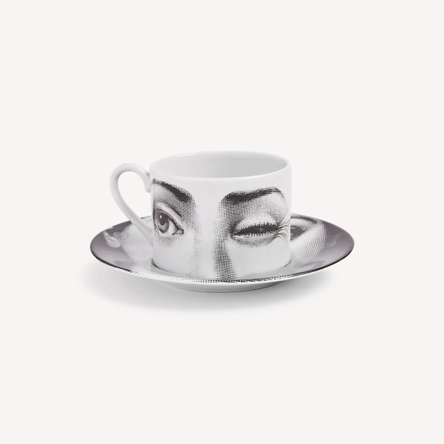 Tea And Coffee Sets<Fornasetti Tea Cup Tema E Variazioni L'Antipatico White/Black