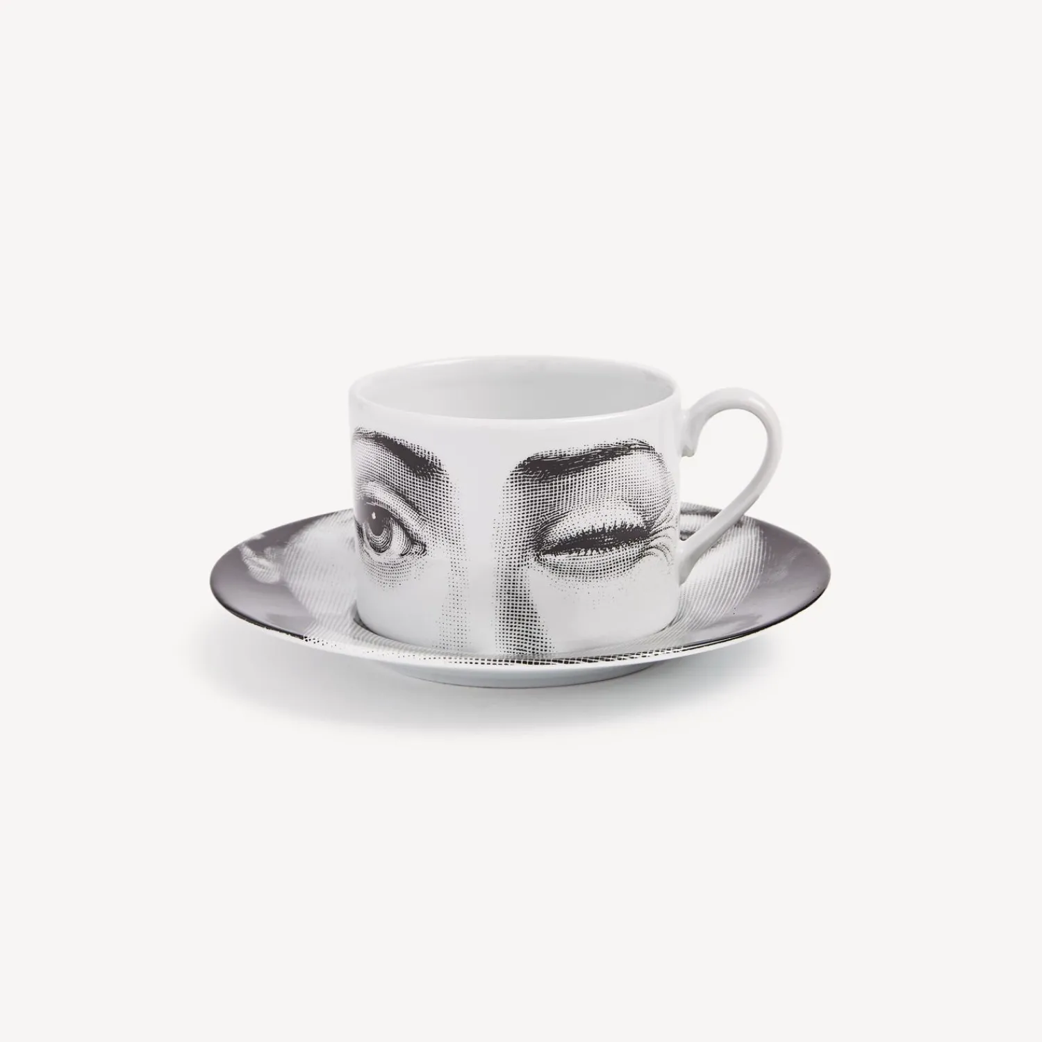 Tea And Coffee Sets<Fornasetti Tea Cup Tema E Variazioni L'Antipatico White/Black