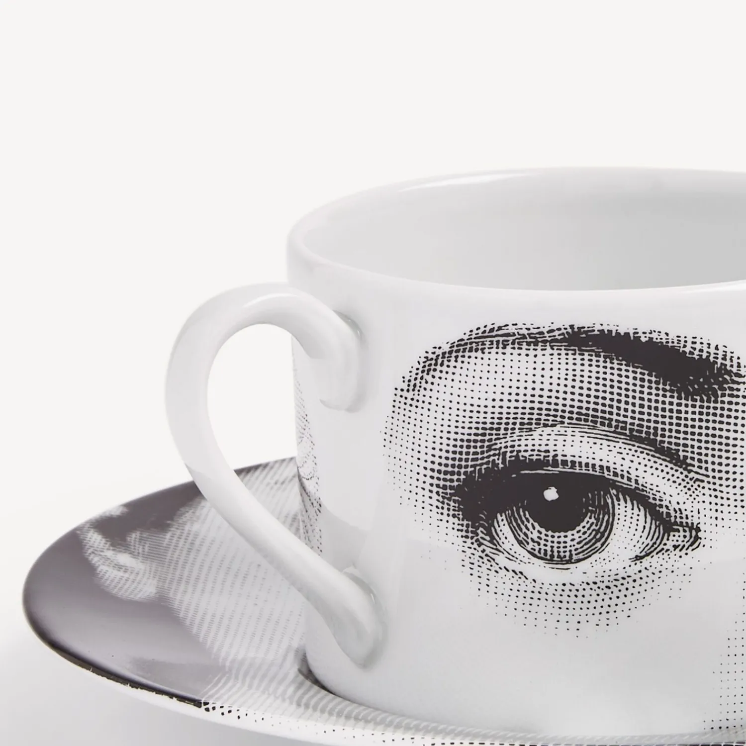 Tea And Coffee Sets<Fornasetti Tea Cup Tema E Variazioni L'Antipatico White/Black