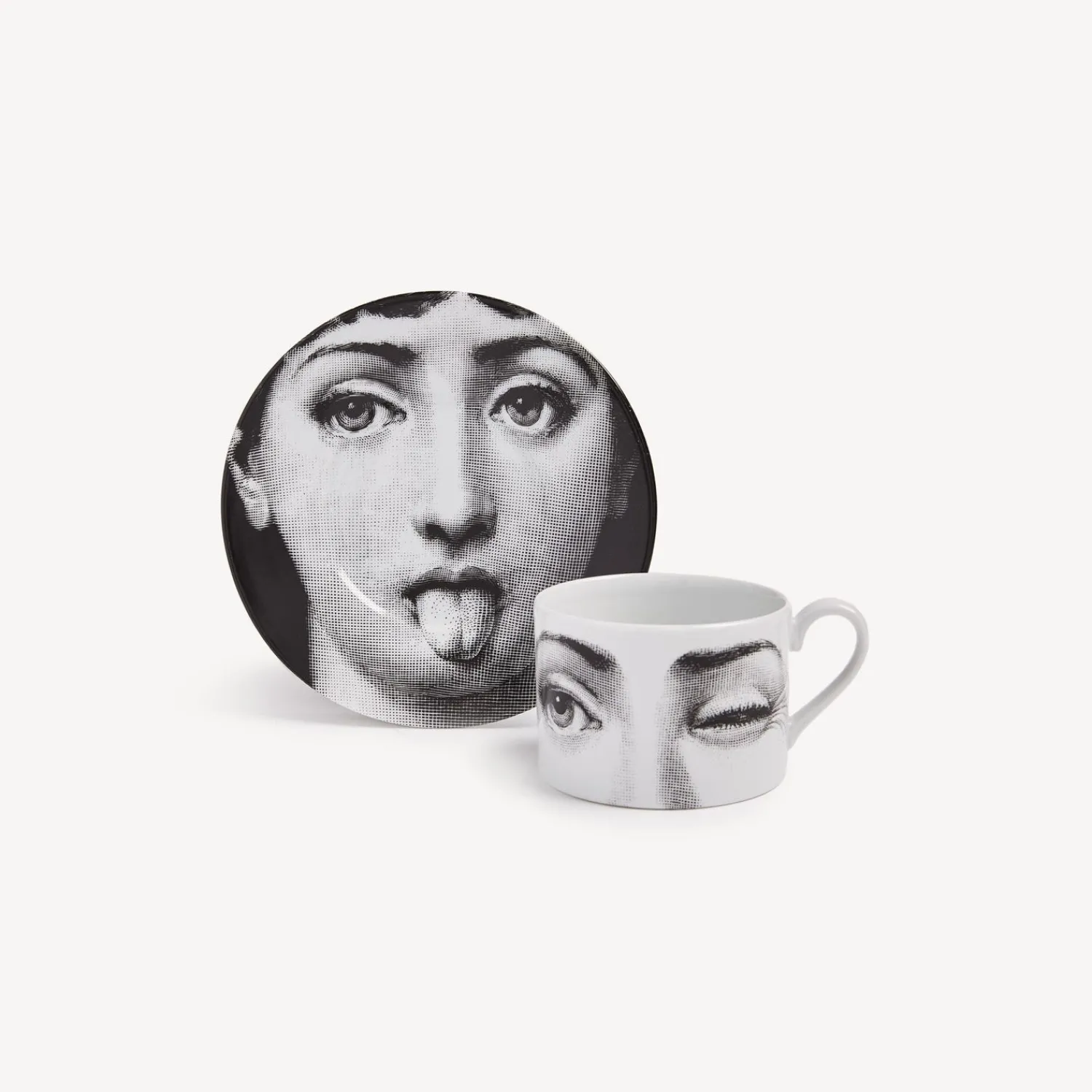 Tea And Coffee Sets<Fornasetti Tea Cup Tema E Variazioni L'Antipatico White/Black