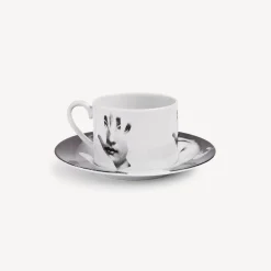 Tea And Coffee Sets<Fornasetti Tea Cup Tema E Variazioni Mano White/Black