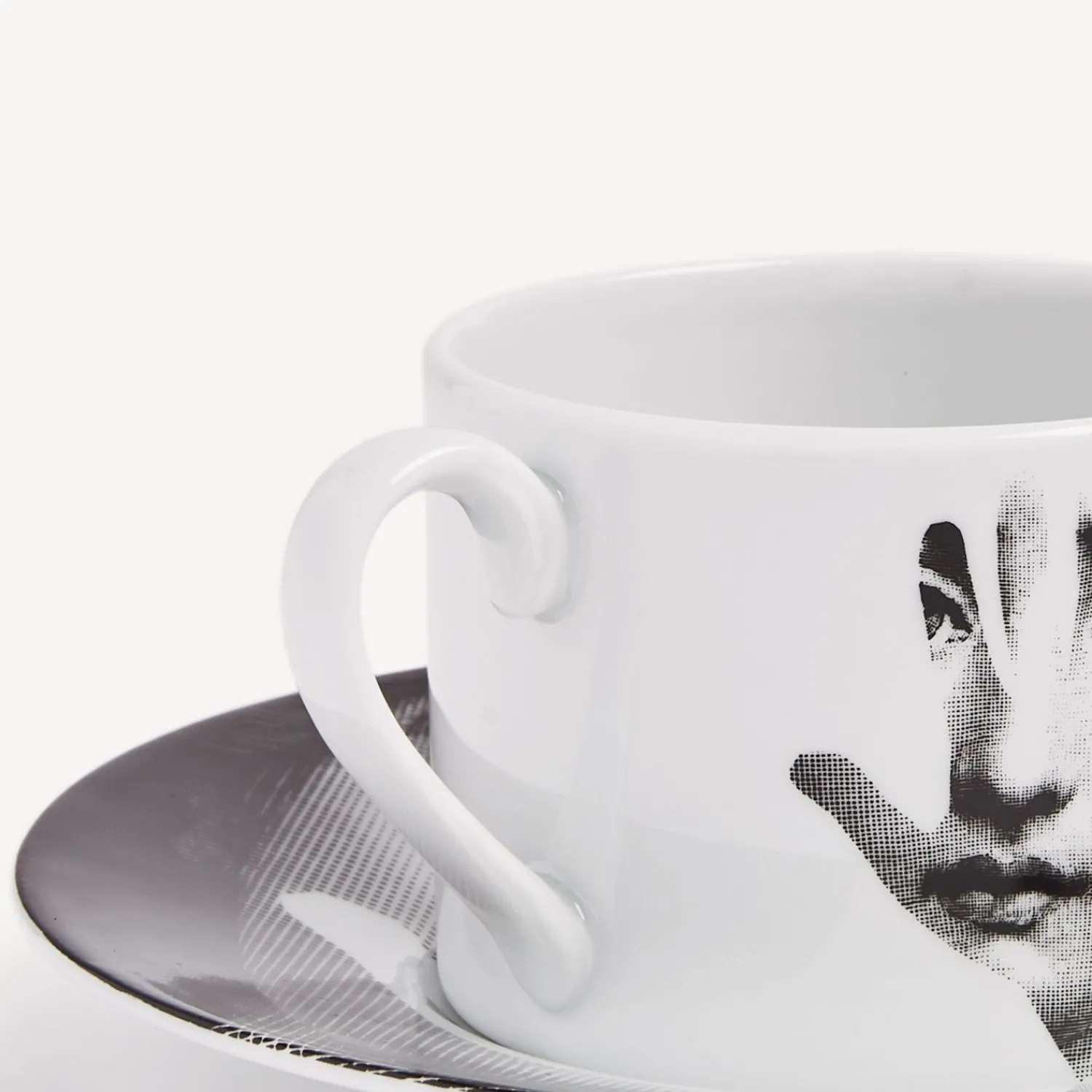 Tea And Coffee Sets<Fornasetti Tea Cup Tema E Variazioni Mano White/Black