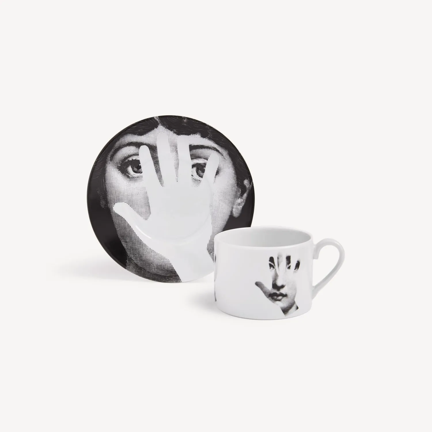 Tea And Coffee Sets<Fornasetti Tea Cup Tema E Variazioni Mano White/Black