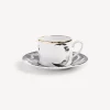 Tea And Coffee Sets<Fornasetti Tea Cup Tema E Variazioni Sole E Luna White/Black/Gold