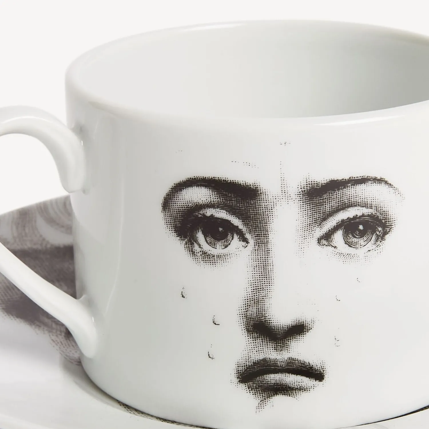 Tea And Coffee Sets<Fornasetti Tea Cup Tema E Variazioni Il Fumo Fa Male White/Black
