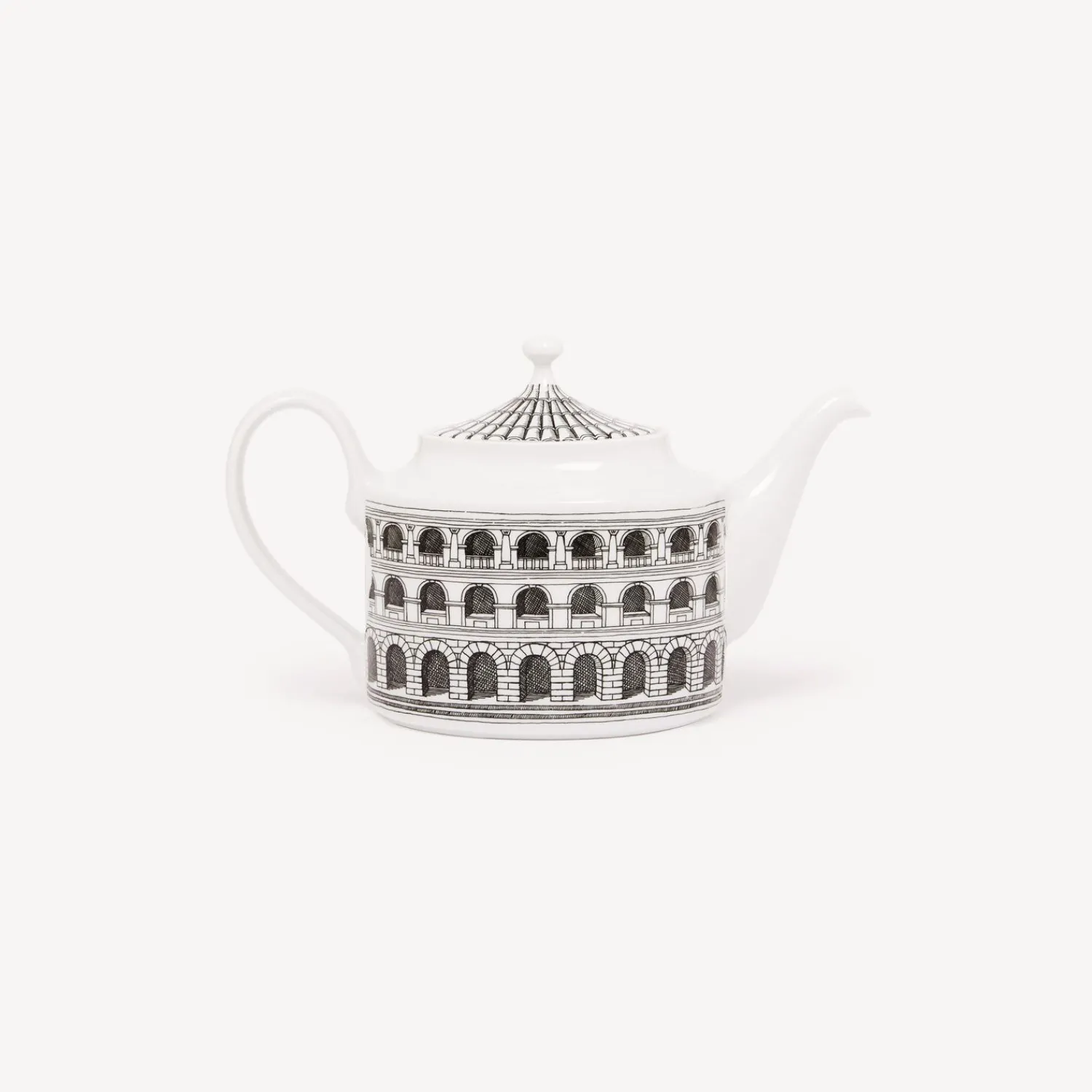 Tea And Coffee Sets<Fornasetti Teapot Architettura White/Black