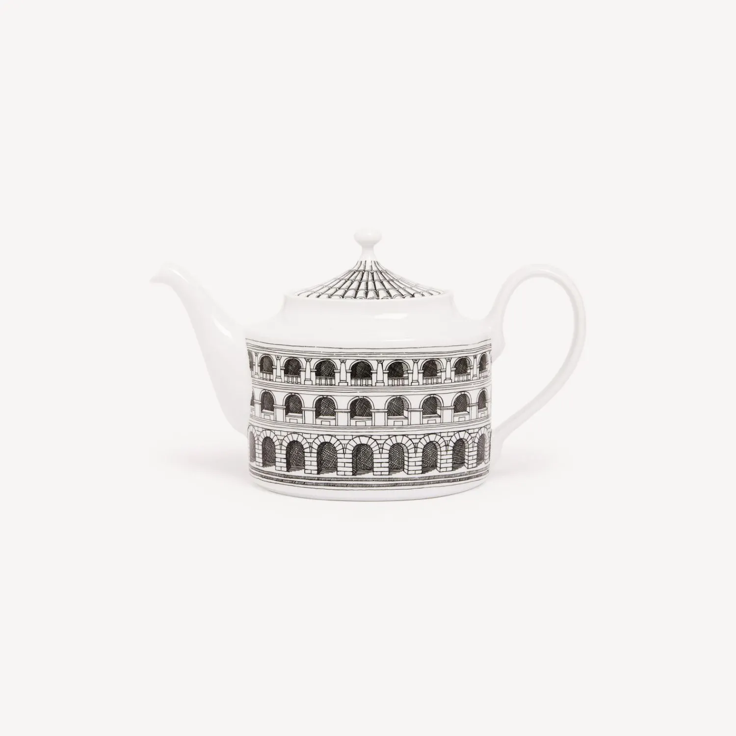 Tea And Coffee Sets<Fornasetti Teapot Architettura White/Black