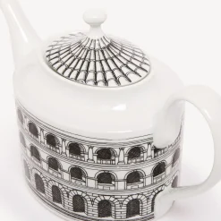 Tea And Coffee Sets<Fornasetti Teapot Architettura White/Black