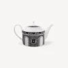 Tea And Coffee Sets<Fornasetti Teapot Facciata Quattrocentesca White/Black