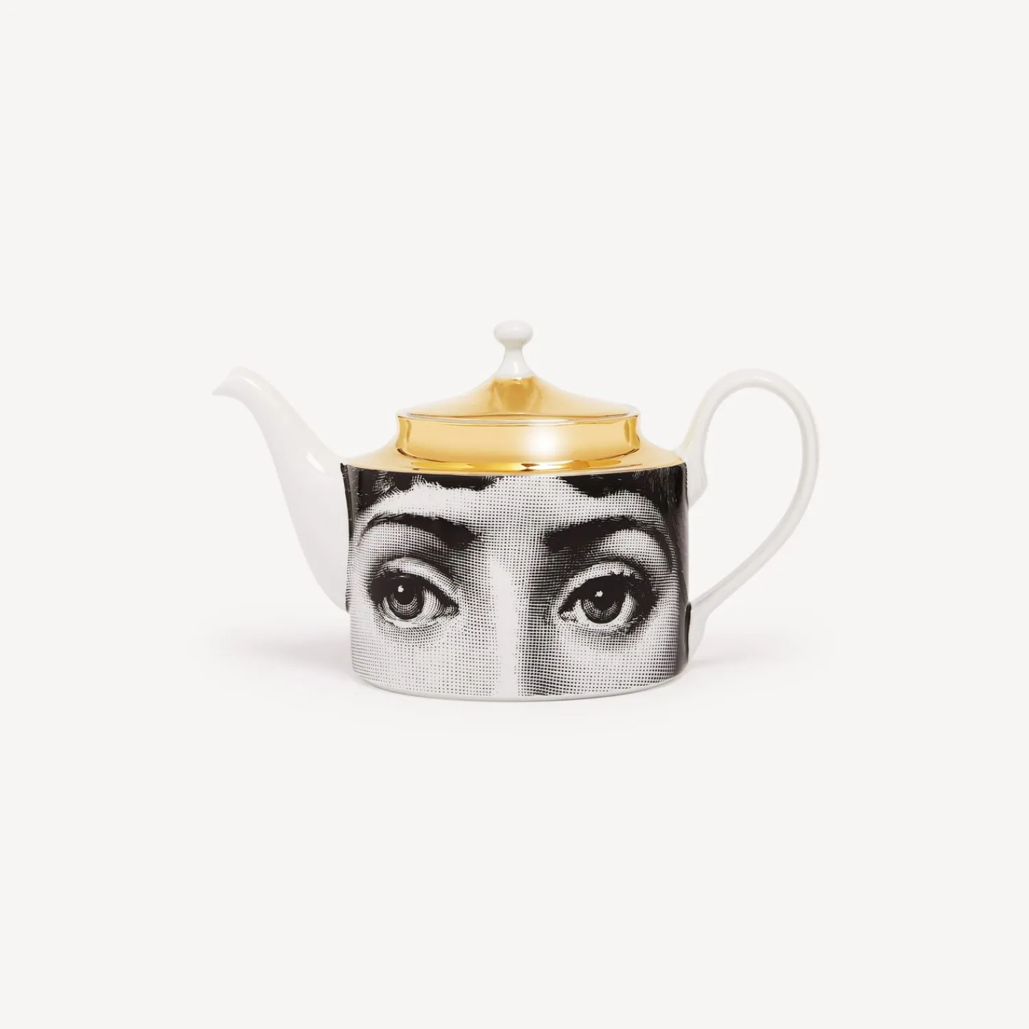 Tea And Coffee Sets<Fornasetti Teapot Tema E Variazioni White/Black/Gold