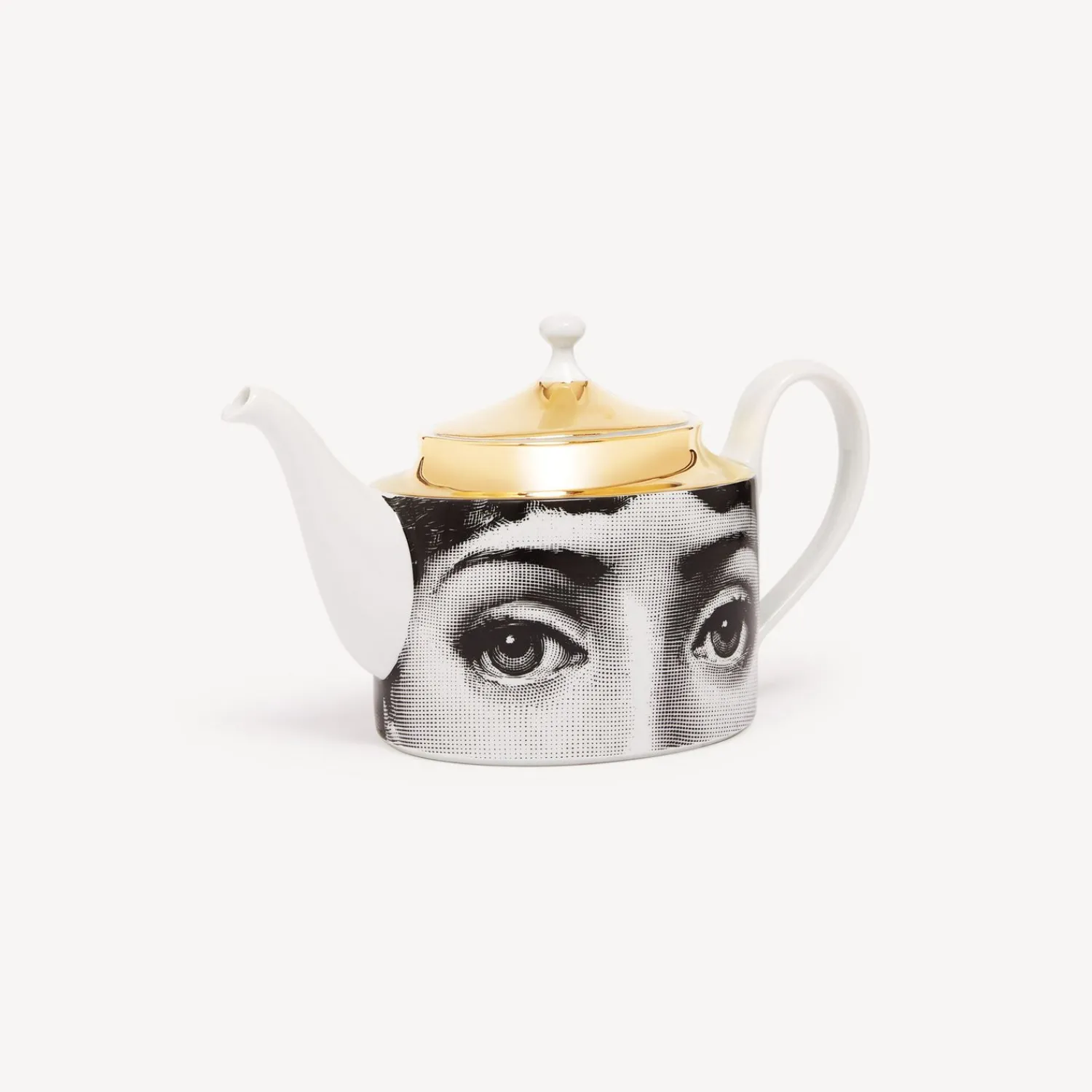 Tea And Coffee Sets<Fornasetti Teapot Tema E Variazioni White/Black/Gold