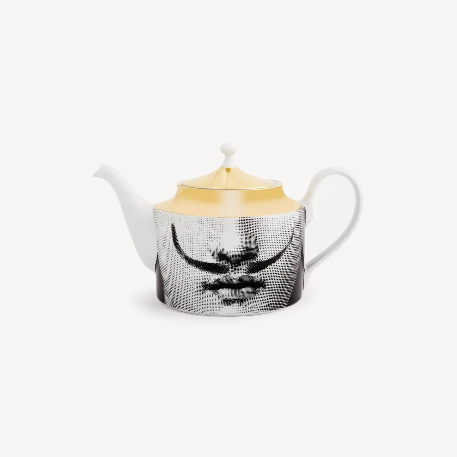 Tea And Coffee Sets<Fornasetti Teapot Tema E Variazioni N.21 White/Black/Gold