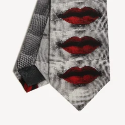 Ties<Fornasetti Tie Bocche Multicolour
