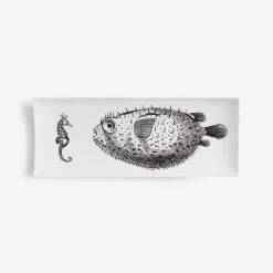 Decorative Trays<Fornasetti Tray Affronto White/Black