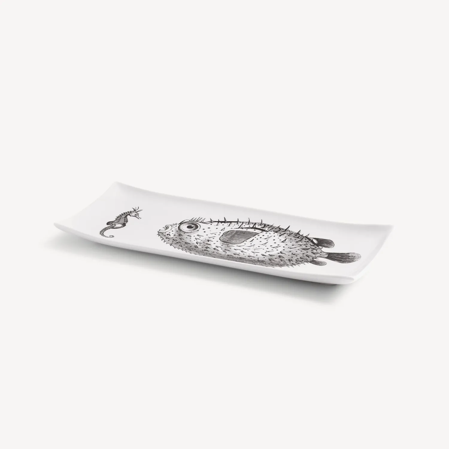 Decorative Trays<Fornasetti Tray Affronto White/Black
