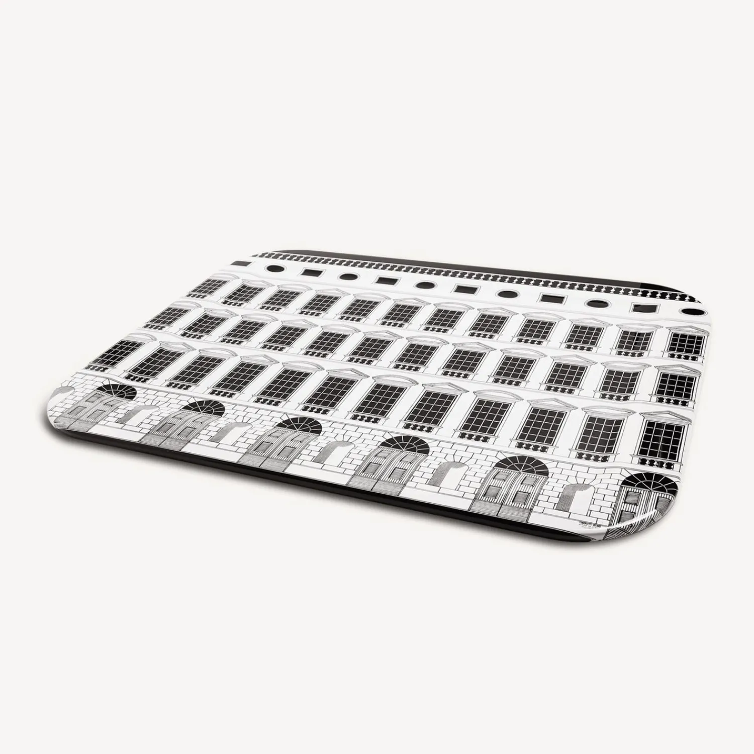 Decorative Trays And Pliants<Fornasetti Tray Architettura White/Black