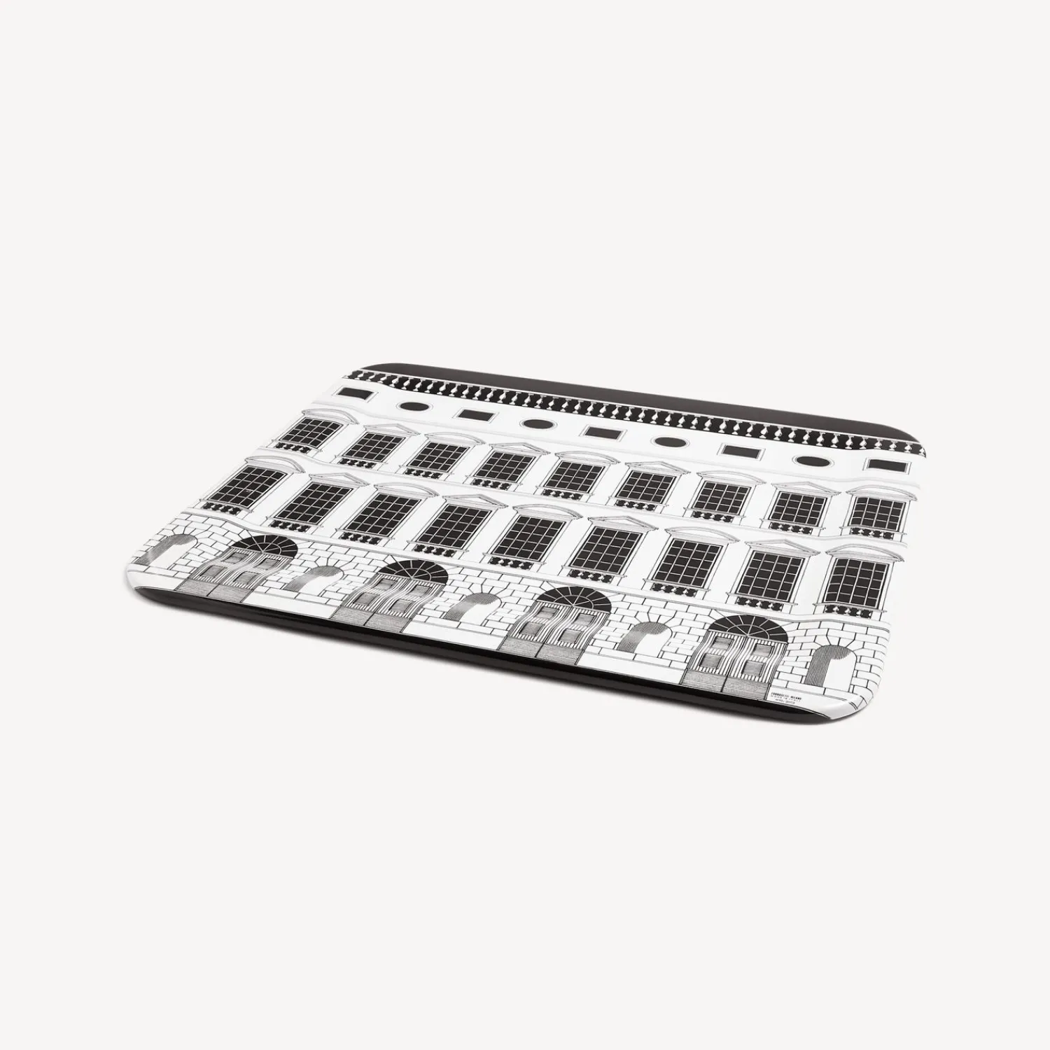 Decorative Trays And Pliants<Fornasetti Tray Architettura White/Black