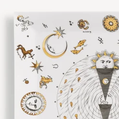 Decorative Trays<Fornasetti Tray Astronomici White/Black/Gold