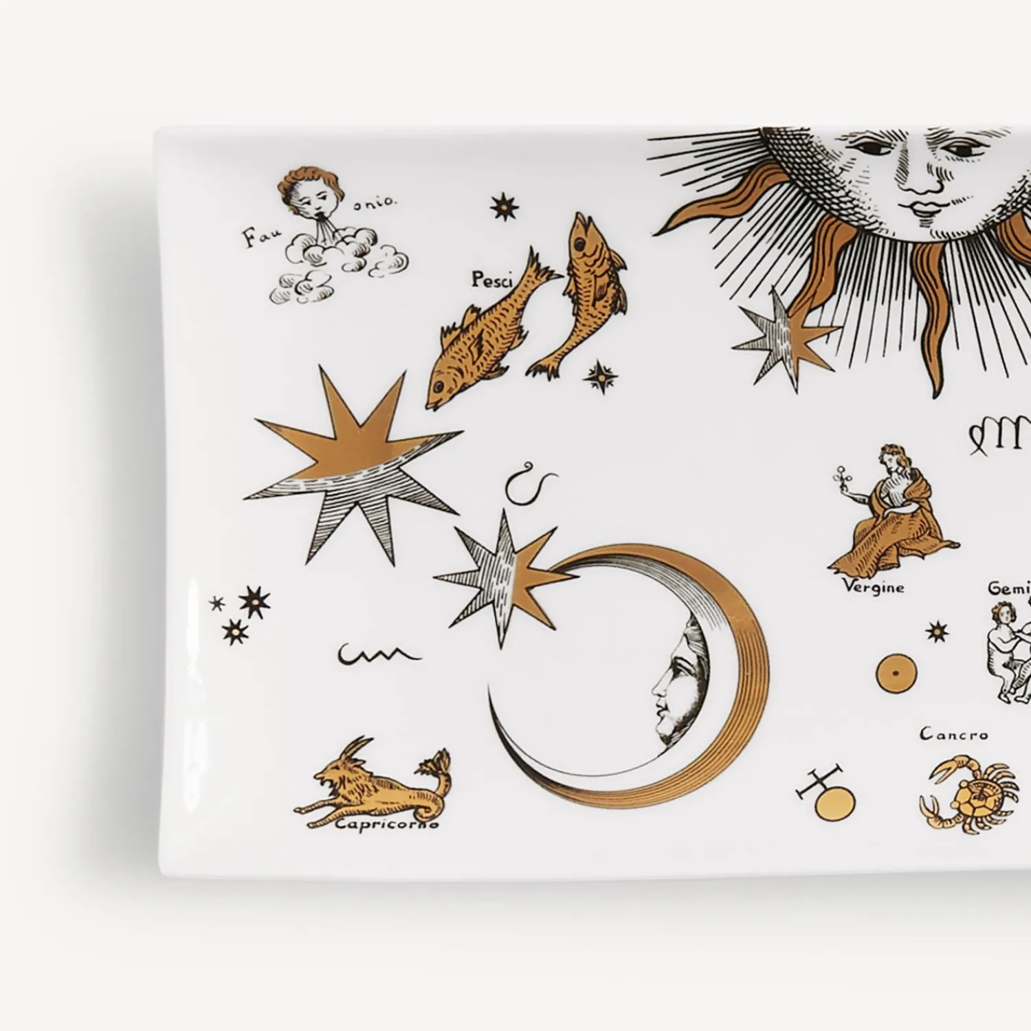 Decorative Trays<Fornasetti Tray Astronomici White/Black/Gold