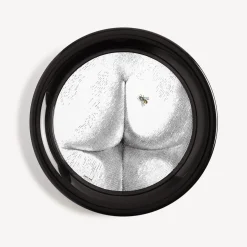 Decorative Trays And Pliants<Fornasetti Tray Bee On My Back White/Black