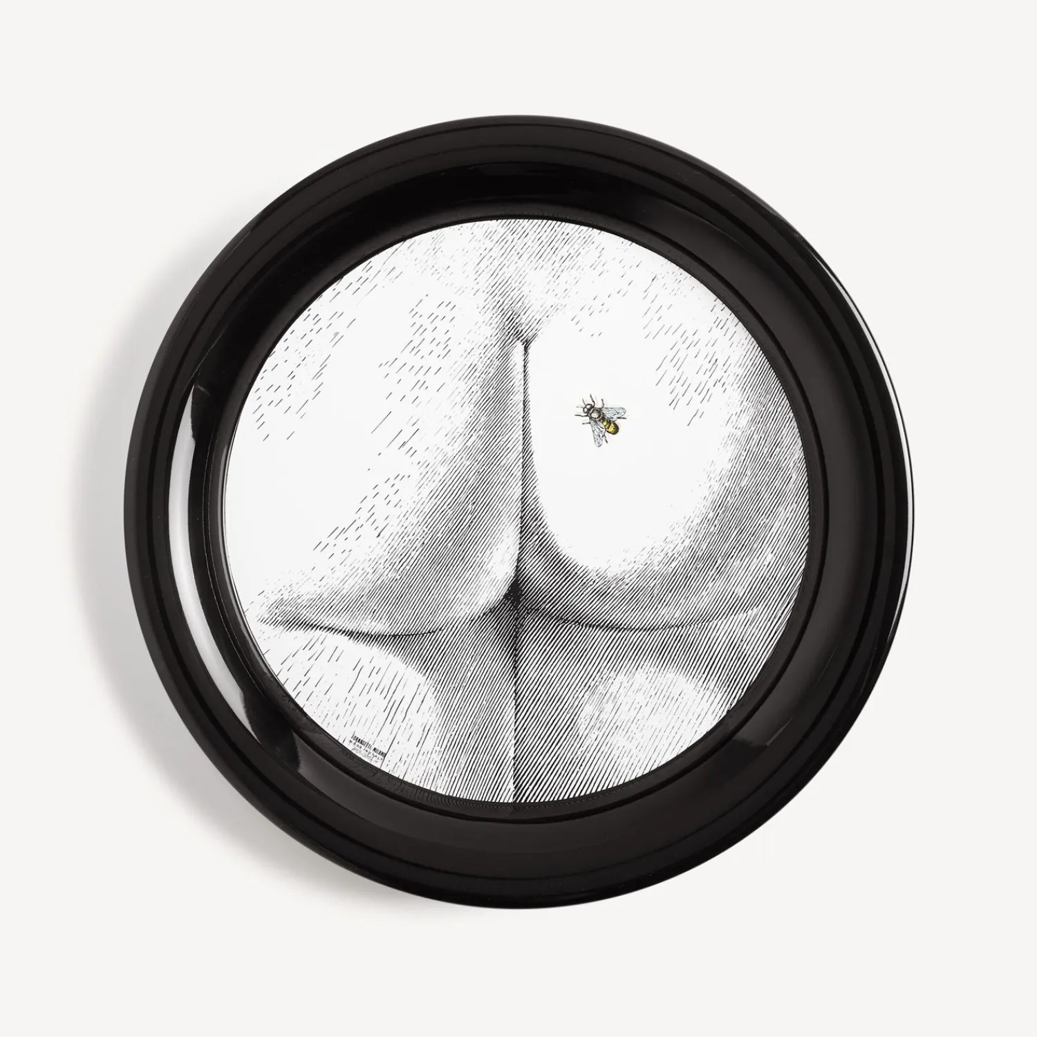 Decorative Trays And Pliants<Fornasetti Tray Bee On My Back White/Black