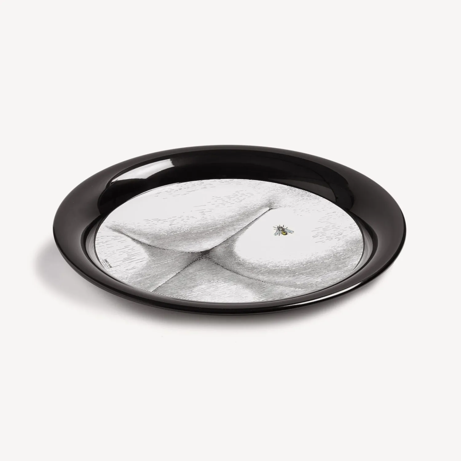 Decorative Trays And Pliants<Fornasetti Tray Bee On My Back White/Black