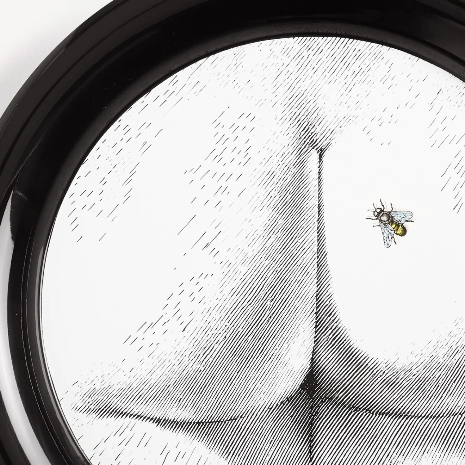 Decorative Trays And Pliants<Fornasetti Tray Bee On My Back White/Black