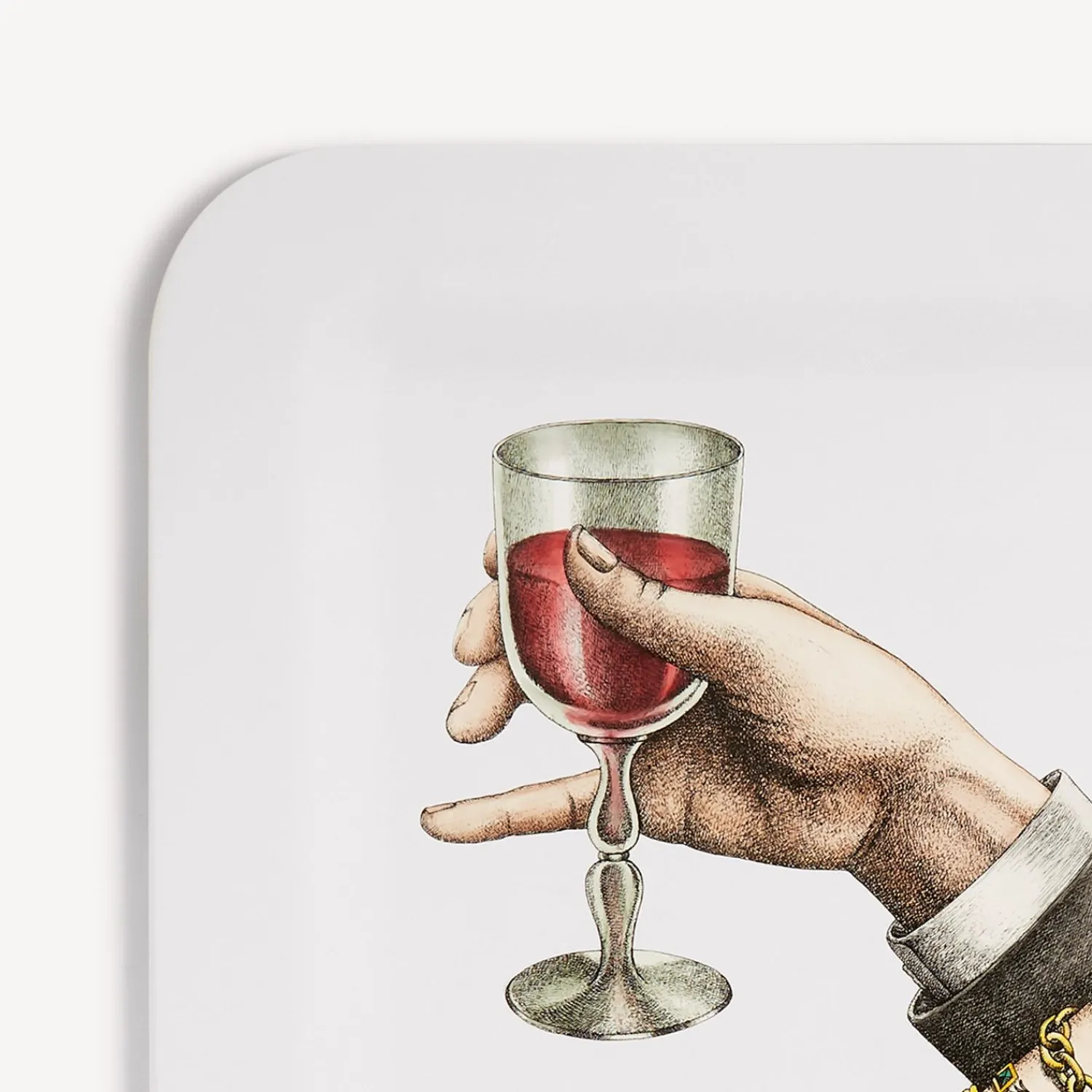 Decorative Trays And Pliants<Fornasetti Tray Brindisi Multicolour