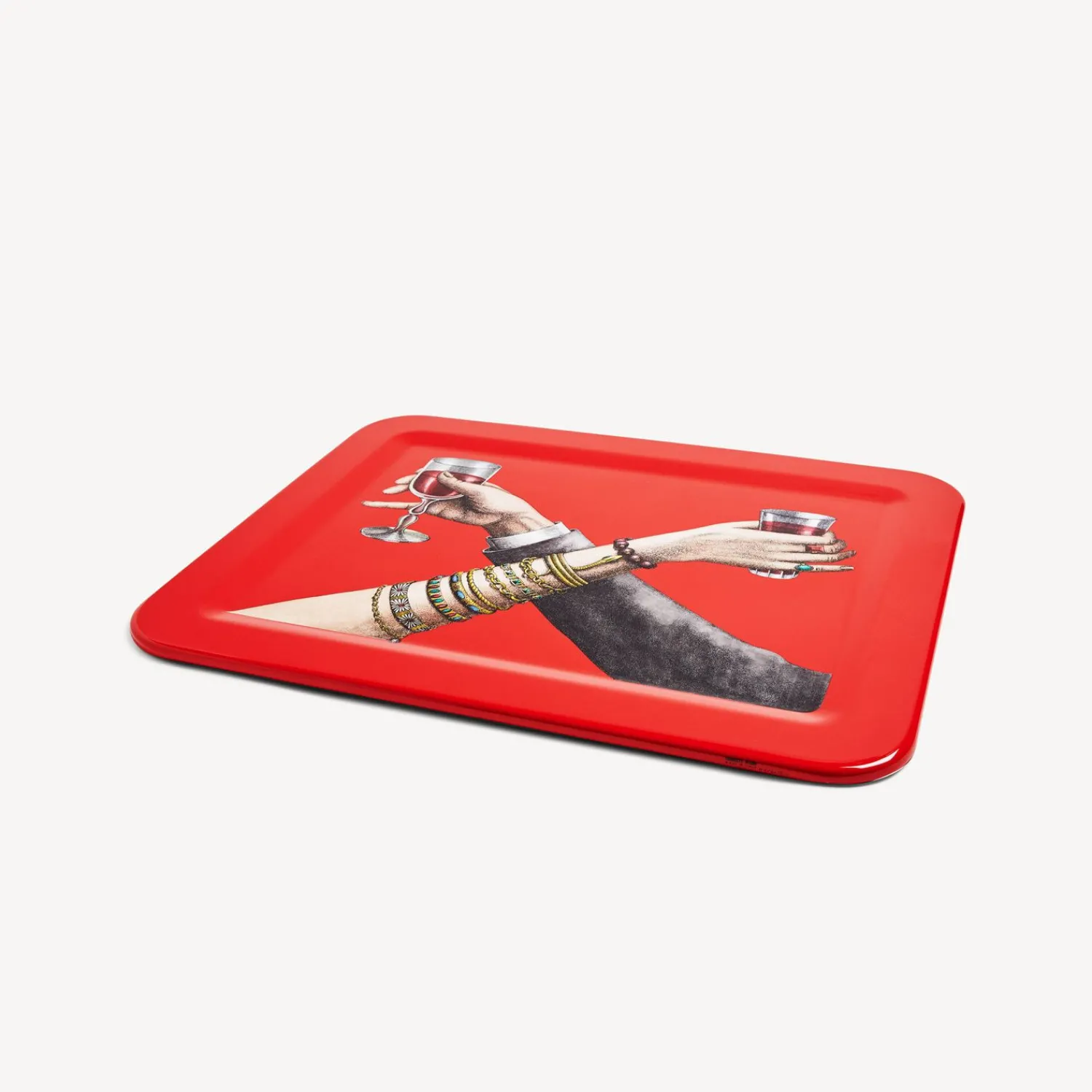 Decorative Trays And Pliants<Fornasetti Tray Brindisi Multicolour
