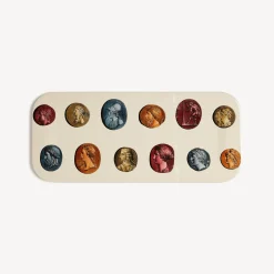 Decorative Trays And Pliants<Fornasetti Tray Cammei Multicolour