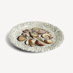 Decorative Trays And Pliants<Fornasetti Tray Conchiglie E Ciotoli Multicolour