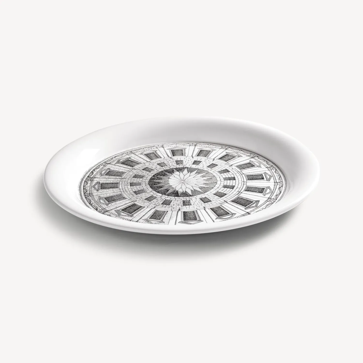 Decorative Trays And Pliants<Fornasetti Tray Cortile White/Black