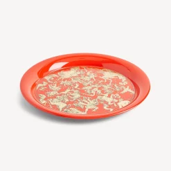 Decorative Trays And Pliants<Fornasetti Tray Emisfero Gold/Red
