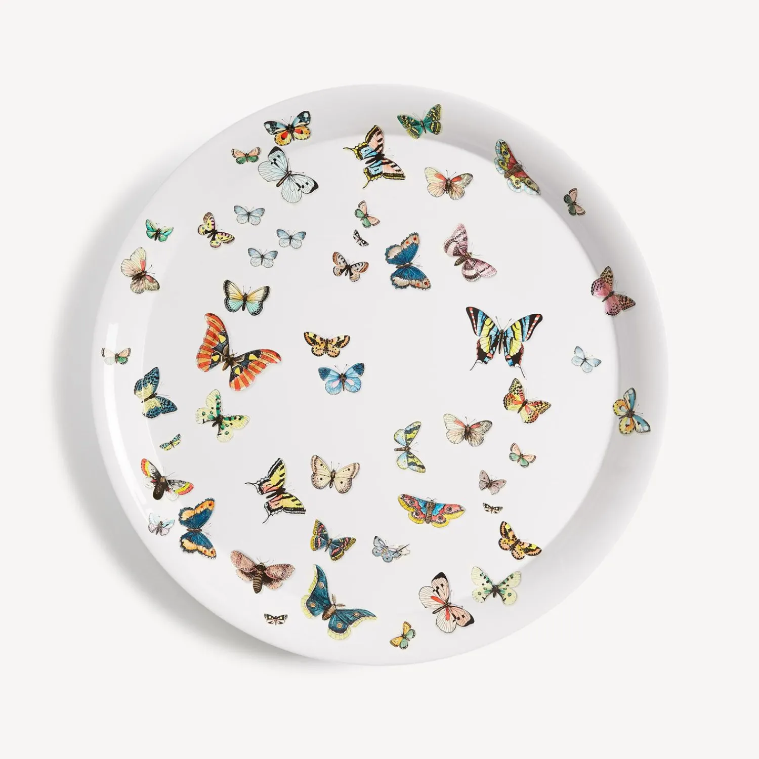 Decorative Trays And Pliants<Fornasetti Tray Farfalle Multicolour