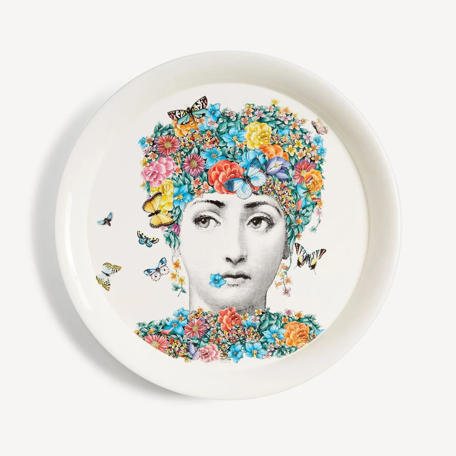 Decorative Trays And Pliants<Fornasetti Tray Fior Di Lina Multicolour