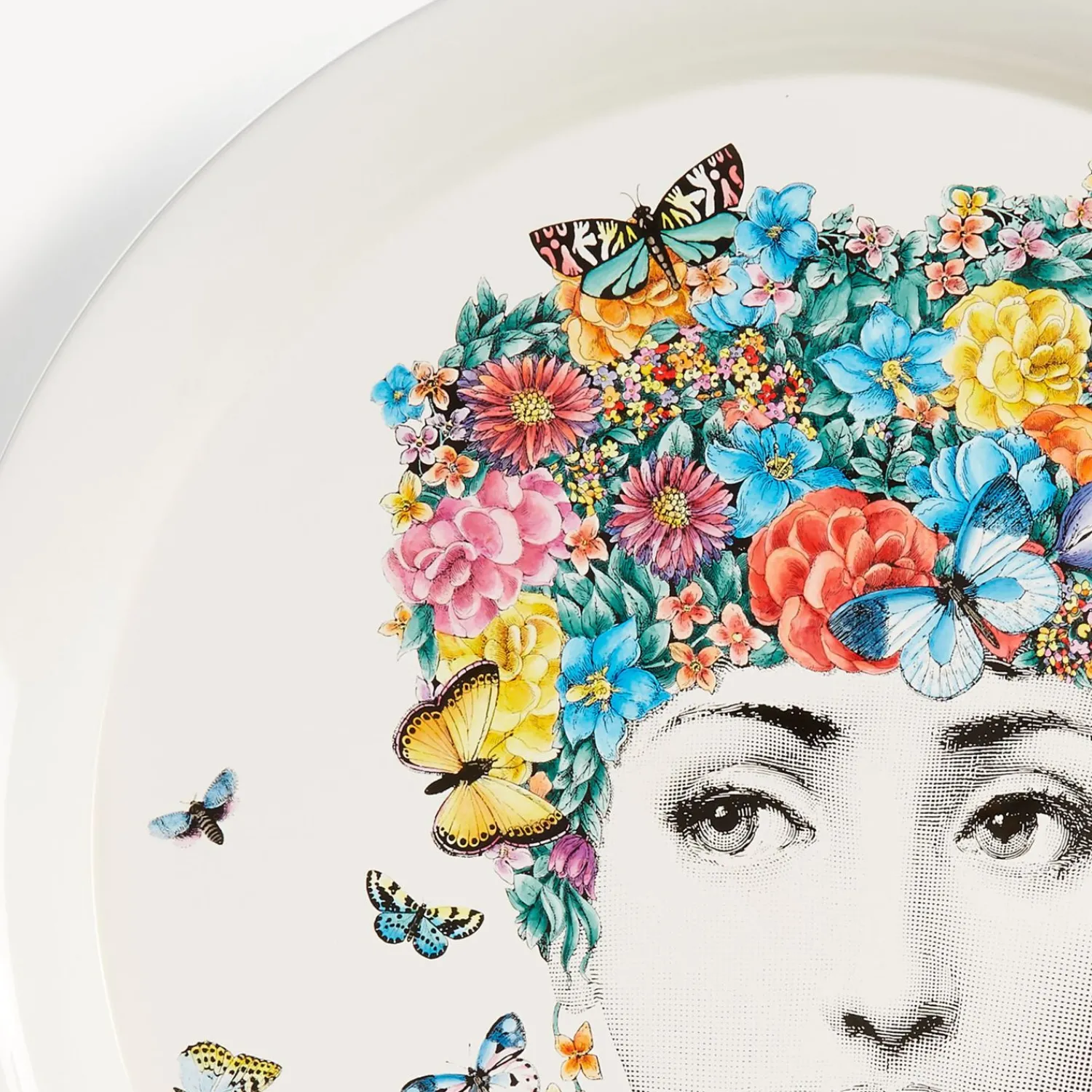 Decorative Trays And Pliants<Fornasetti Tray Fior Di Lina Multicolour