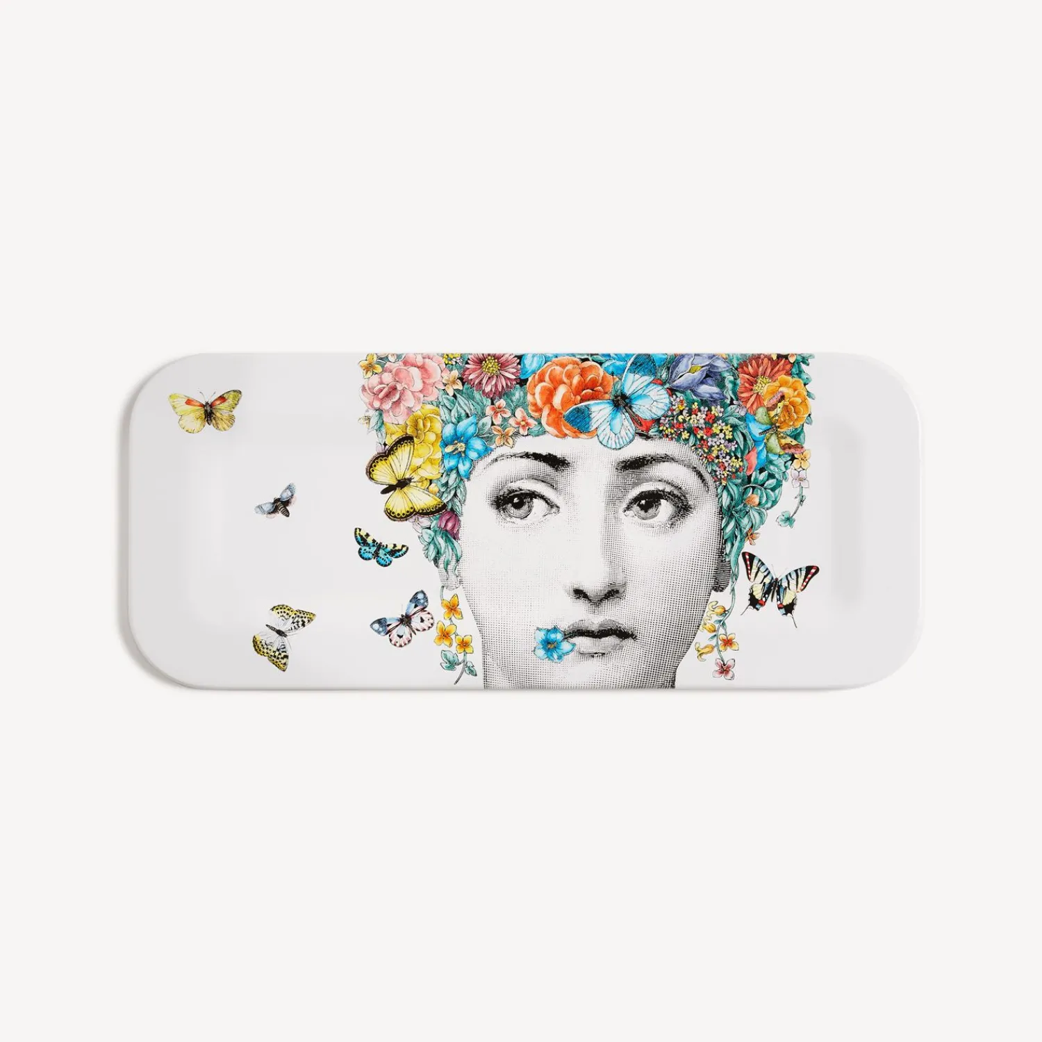 Decorative Trays And Pliants<Fornasetti Tray Fior Di Lina Multicolour