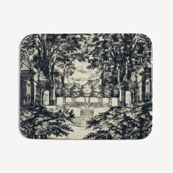 Decorative Trays And Pliants<Fornasetti Tray Giardino Settecentesco Blue/Ivory
