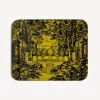 Decorative Trays And Pliants<Fornasetti Tray Giardino Settecentesco Black/Yellow